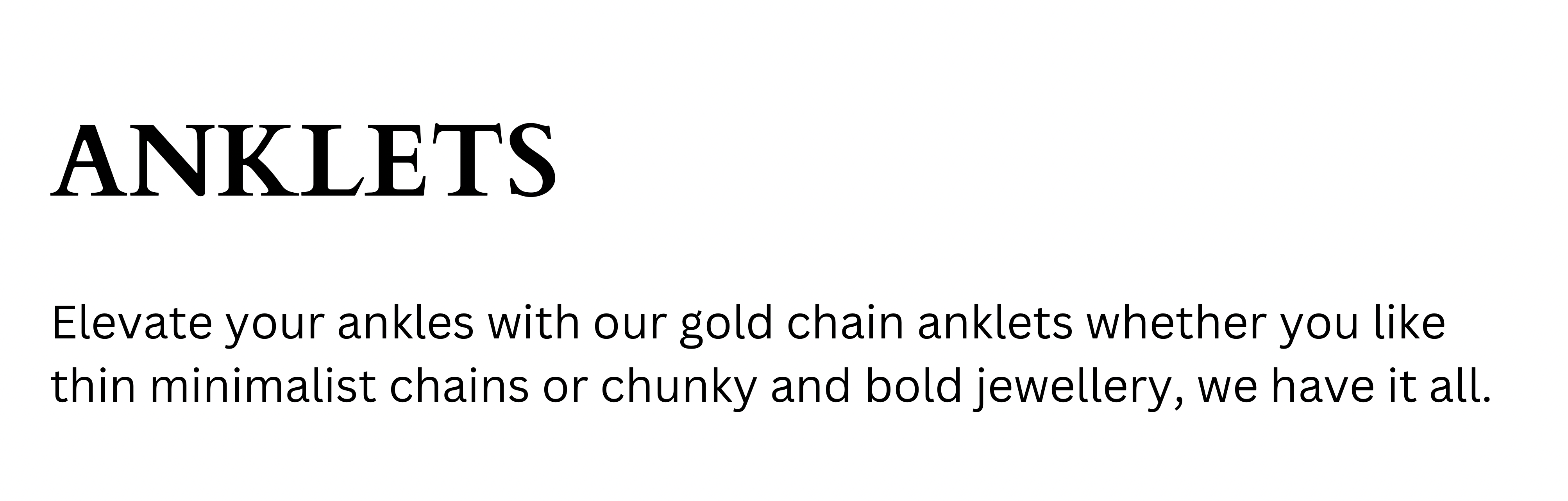 ANKLETS