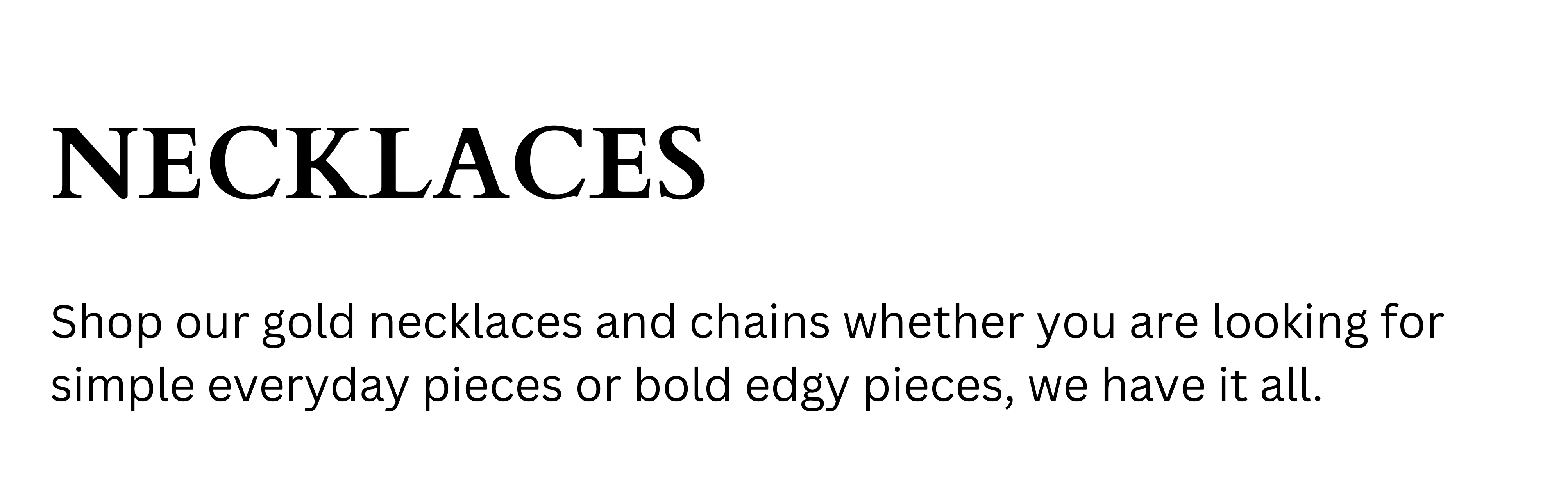 NECKLACES