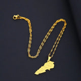 Lebanon Map Necklace