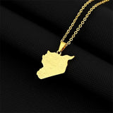 Syria Map Necklace