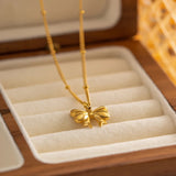 Bow necklace